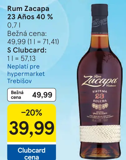 Rum Zacapa 23 Años 40 % rum