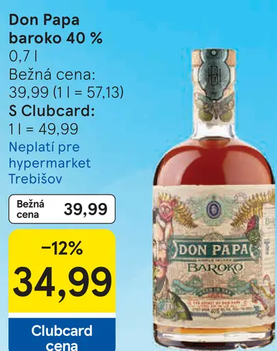 Rum Don Papa Baroko 40 %