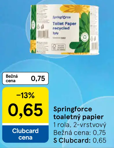 Springforce toaletný papier