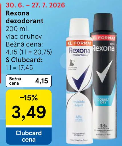Rexona deodorant