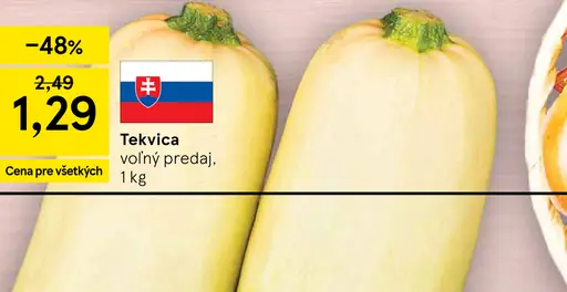 Tekvica voľný predaj