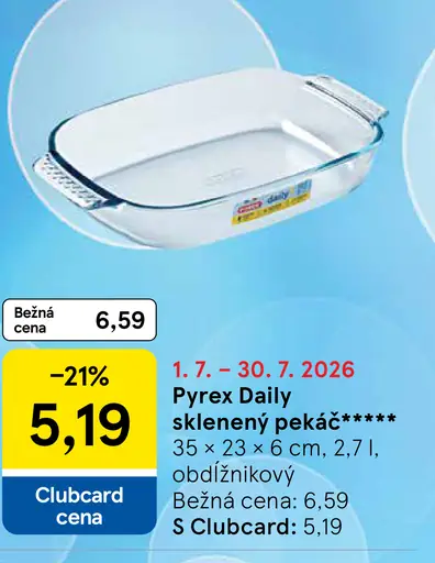 Pyrex Daily sklenený pekáč obdĺžnikový