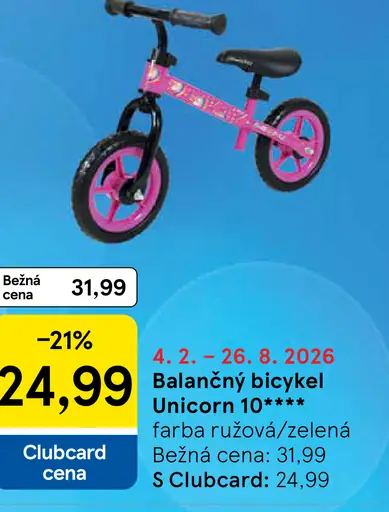 Balancčný bicykel Unicorn
