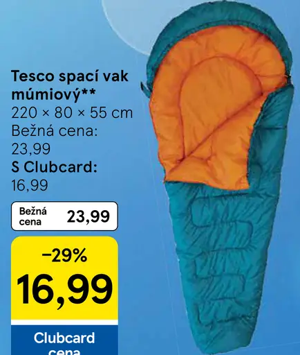 Tesco spacÍ vak múmiový