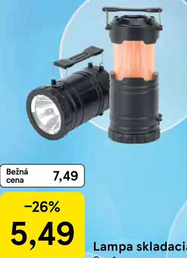 Lampa skladacia 2 v 1