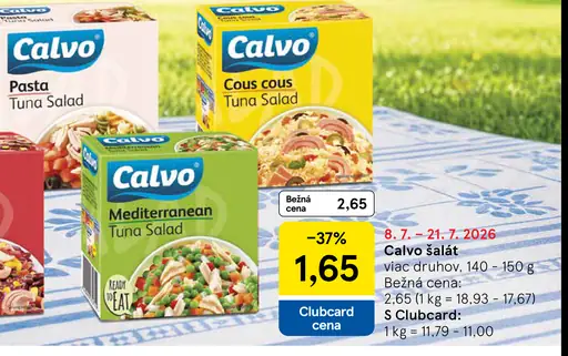 Calvo tuniakový šalát Pasta