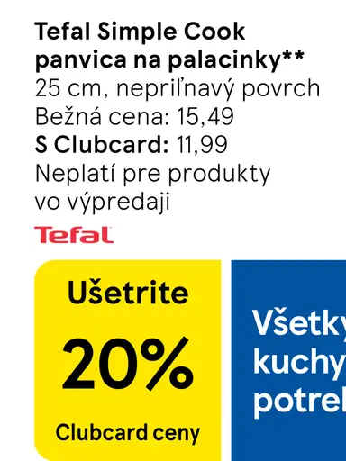 Tefal Simple Cook panvica na palacinky 25 cm nepriľnavý povrch