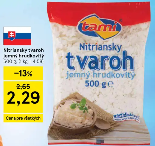Tami tvaroh nitriansky jemný hrudkovitý