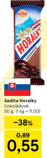 Sedita Horalky čokoládové oplátky