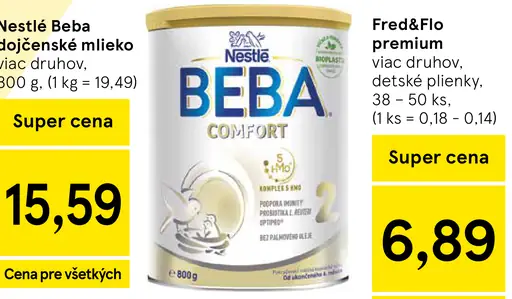 Nestlé Beba dojčenské mlieko