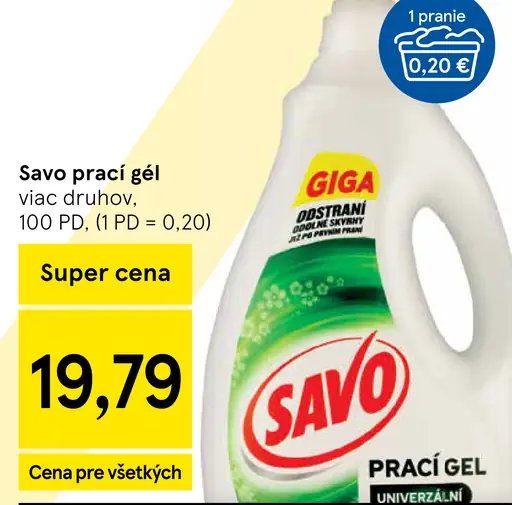 Savo univerzálny prací gél