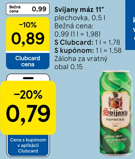 Svijany Máz 11° plechovka
