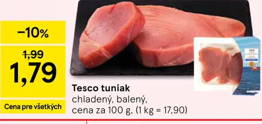 Tesco tuniak chladený