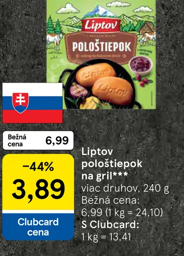 Liptov Pološtiepok na gril