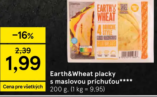 Earth&Wheat placky s maslovou príchuťou