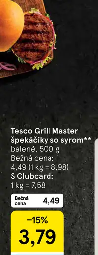 Tesco Grill Master špekáčiky