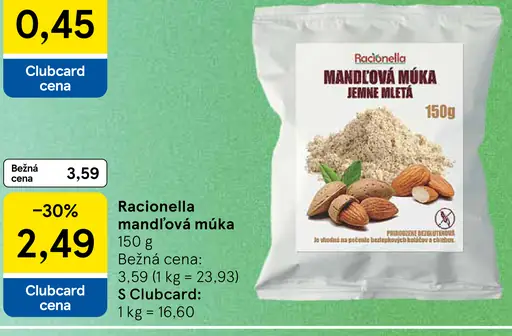 Racionella mandľová múka jemne mletá