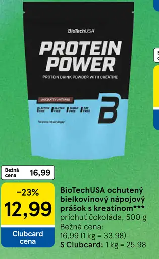 BioTechUSA Protein Power proteínový nápojový prášok