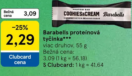 Barbells proteínová tyčinka