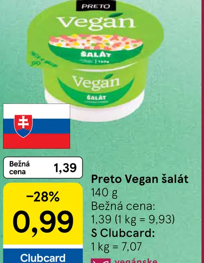 Preto šalát lahôdkový vegan