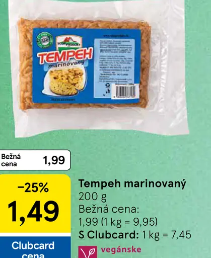 Tempeh marinovaný