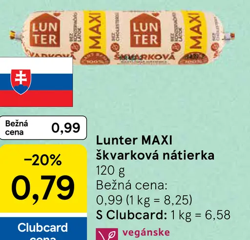 Lunter MAXI škvarková nátierka