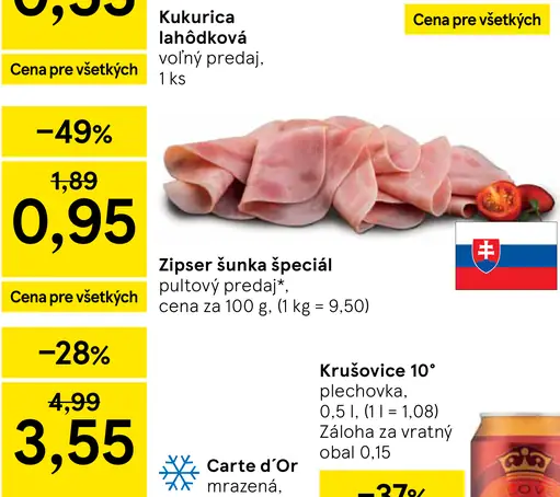 Zipser šunka špeciál pultový predaj