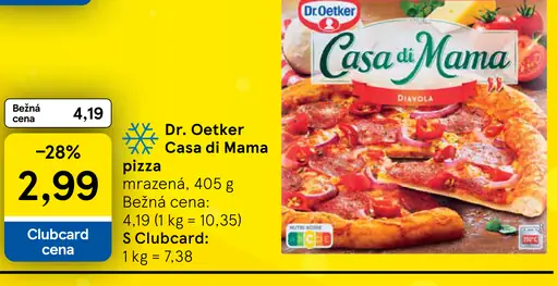 Dr. Oetker Casa di Mama pizza mrazená rôzne druhy