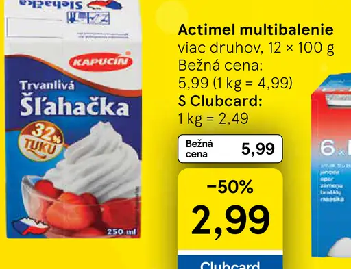 Kapucín trvanlivá šľahačka 32 %