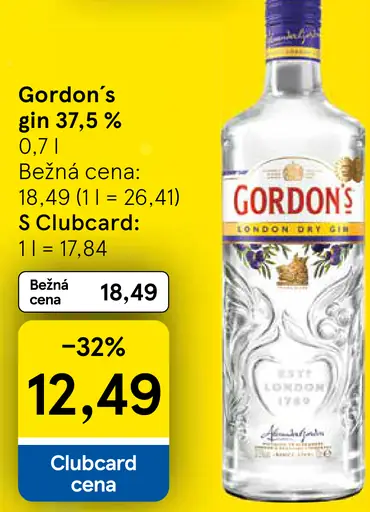 Gordon's gin 37,5 %