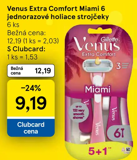 Gillette Venus Extra Comfort Miami jednorazové holiace strojčeky