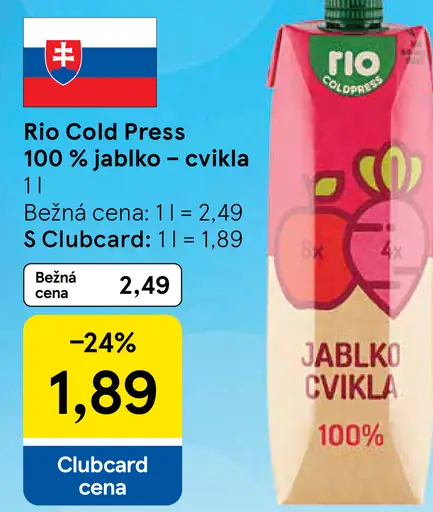Rio Cold Press 100% jablko cvikla