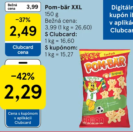 Pom-Bär XXL zemiakové snacky