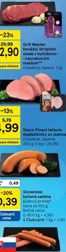 Grill Master hovädzí striploin steak s bylinkovo cesnakovým maslom chladený balený