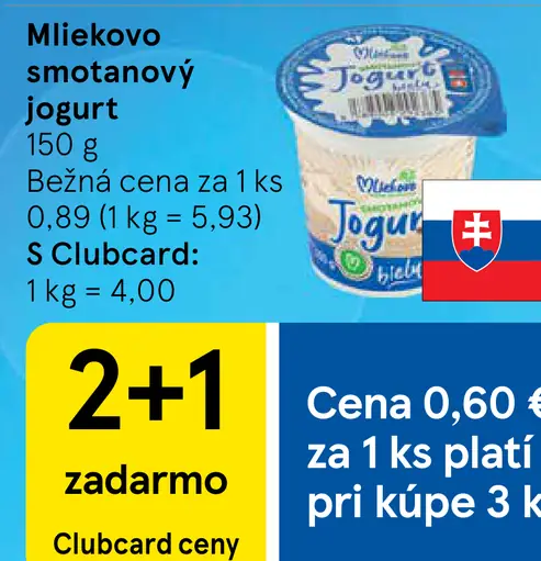 Milexovo smotanový jogurt