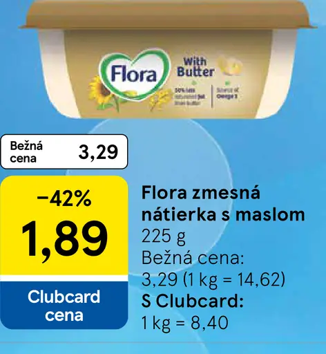 Flora Zmesná nátierka s maslom