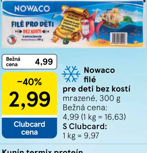 Nowaco filé pre deti bez kostí mrazené