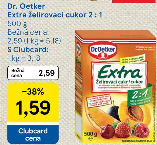 Dr. Oetker extra želírovací cukor 2 : 1