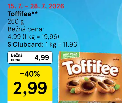 Toffifee lieskovo‑orieškový dezert