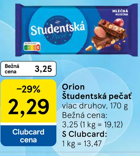 Orion Študentská pečať čokoláda