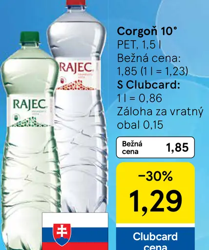 Rajec Pramenitá voda sýtená