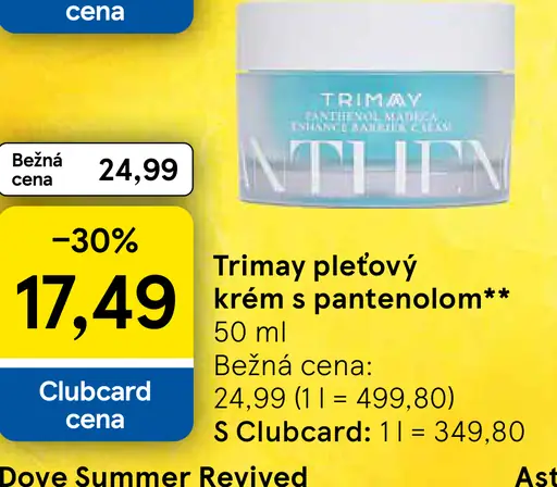 Trimay pleťový krém s pantenolom