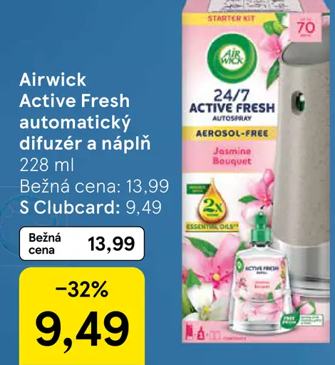 Airwick Active Fresh náplň do automatického difuzéra
