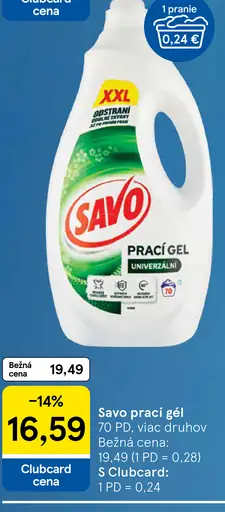 Savo univerzálny prací gél