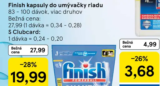 Finish Kapsuly do umývačky riadu