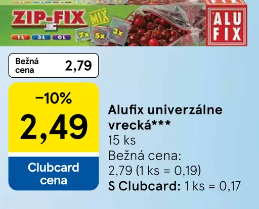 Alufix univerzálne vrecká