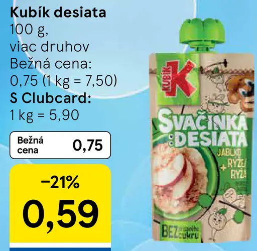 Kubík ovocná kapsička
