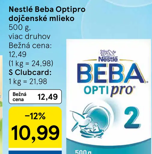 Nestlé Beba Optipro dojčenské mlieko 2