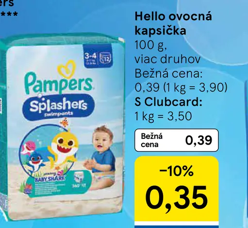 Pampers Splashers plienkové plavky