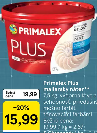 Primalex Plus maliarsky náter